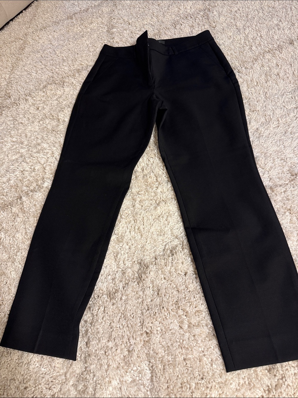 White House Black Market Elle Black Dress Trousers | size 10 | Like New